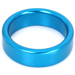 Kiotos Cockring en aluminium Circle 15mm Bleu